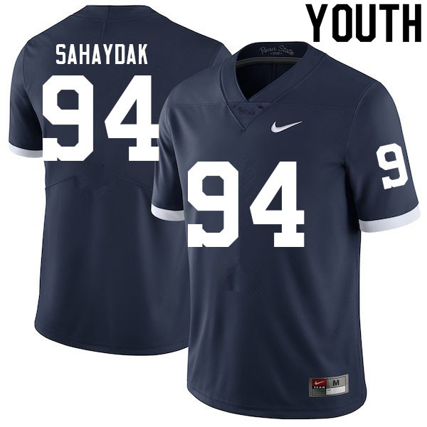 Youth #94 Sander Sahaydak Penn State Nittany Lions College Football Jerseys Sale-Retro